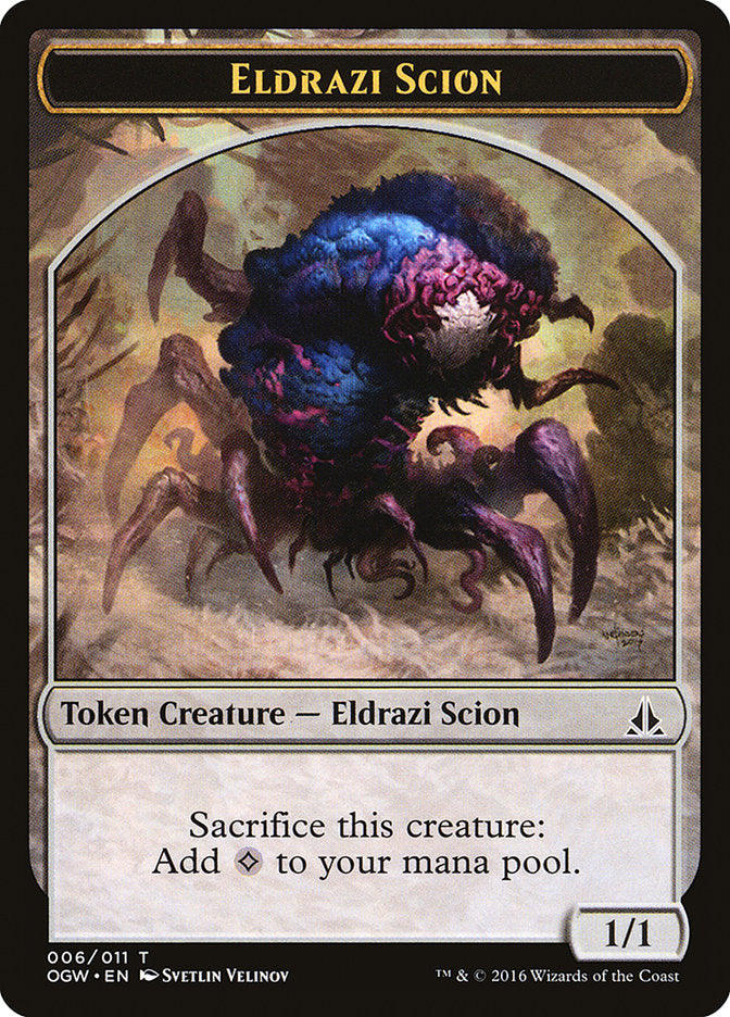 Eldrazi Scion (006/011) [Oath of the Gatewatch Tokens] | Gate City Games LLC