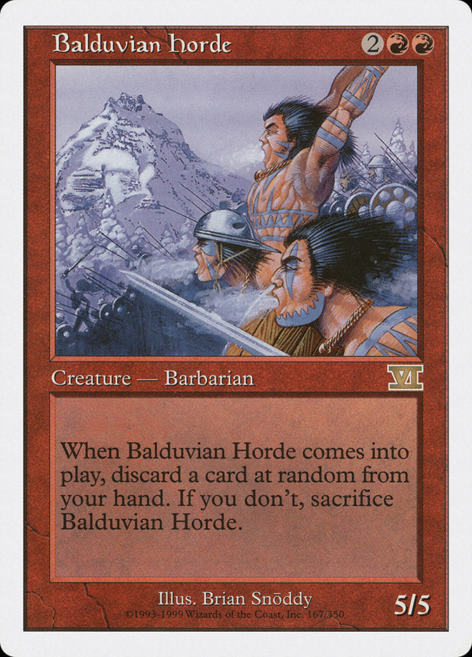 Balduvian Horde [Classic Sixth Edition] | Gate City Games LLC
