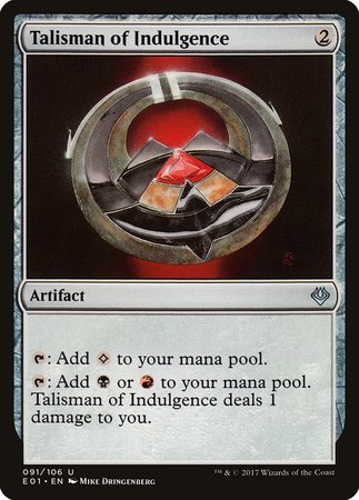 Talisman of Indulgence [Archenemy: Nicol Bolas] | Gate City Games LLC