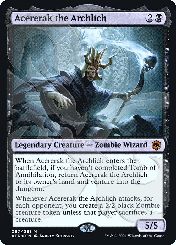 Acererak the Archlich (Ampersand Promo) [Dungeons & Dragons: Adventures in the Forgotten Realms Promos] | Gate City Games LLC