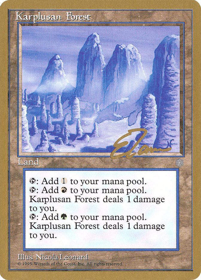 Karplusan Forest (Eric Tam) [Pro Tour Collector Set] | Gate City Games LLC