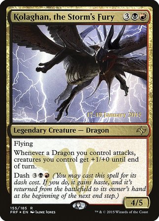 Kolaghan, the Storm's Fury [Fate Reforged Promos] | Gate City Games LLC