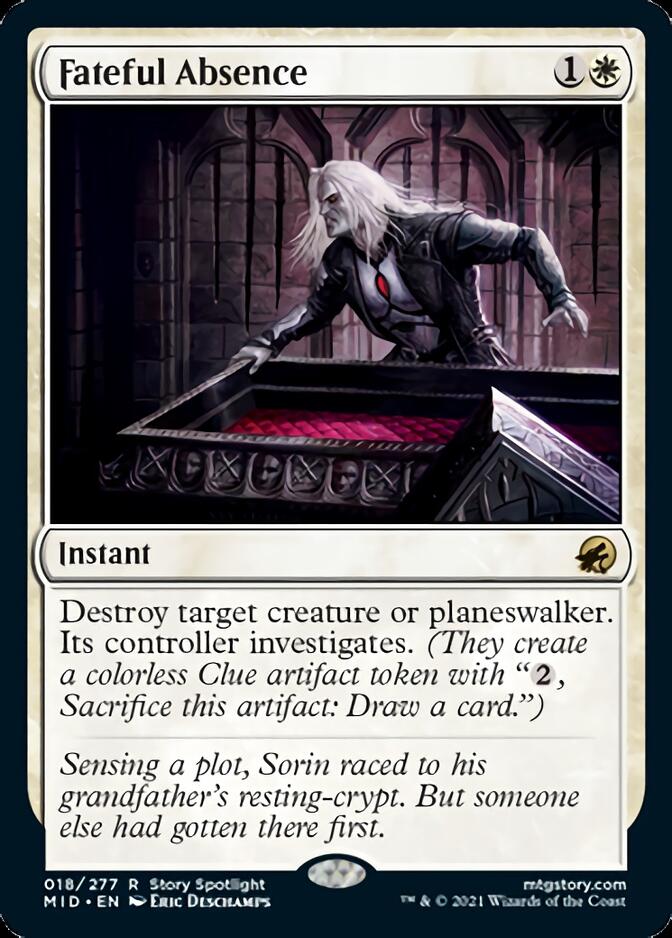 Fateful Absence [Innistrad: Midnight Hunt] | Gate City Games LLC