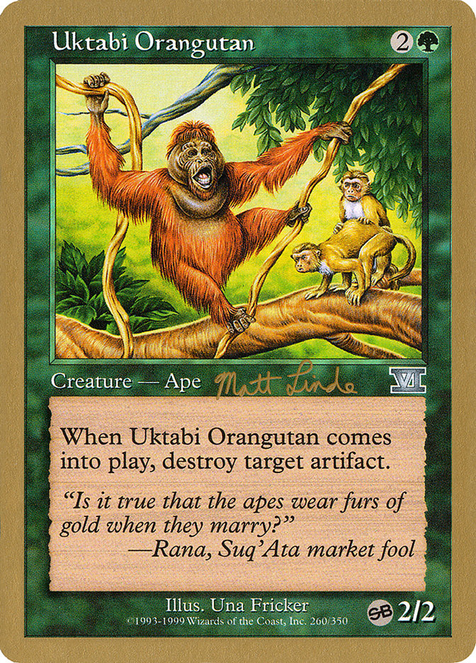 Uktabi Orangutan (Matt Linde) (SB) [World Championship Decks 1999] | Gate City Games LLC