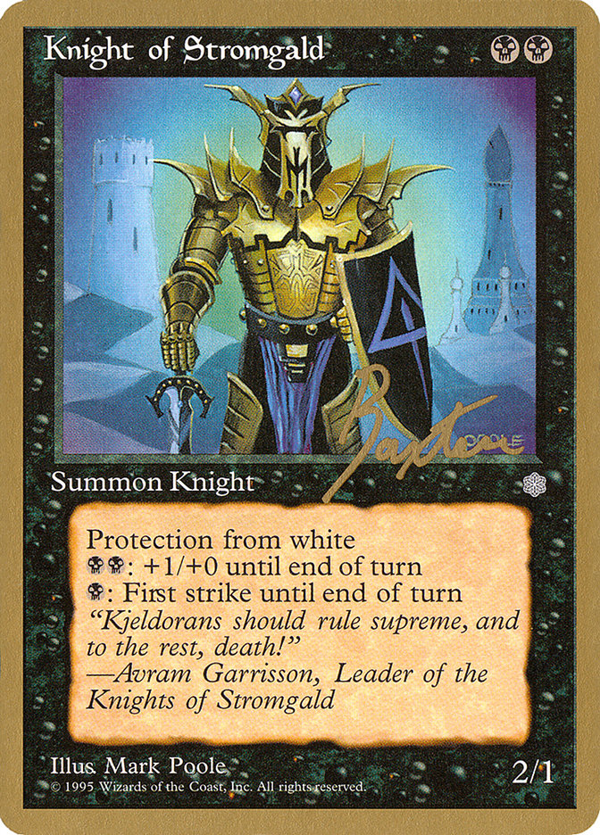 Knight of Stromgald (George Baxter) [Pro Tour Collector Set] | Gate City Games LLC