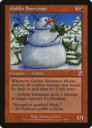 Goblin Snowman [Time Spiral Timeshifted] | Gate City Games LLC