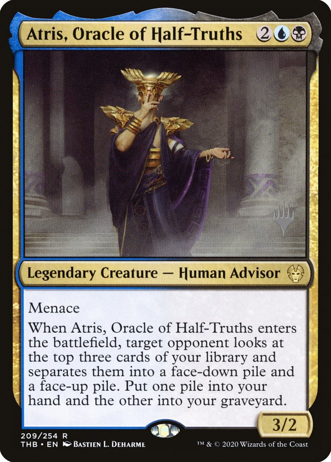 Atris, Oracle of Half-Truths (Promo Pack) [Theros Beyond Death Promos] | Gate City Games LLC