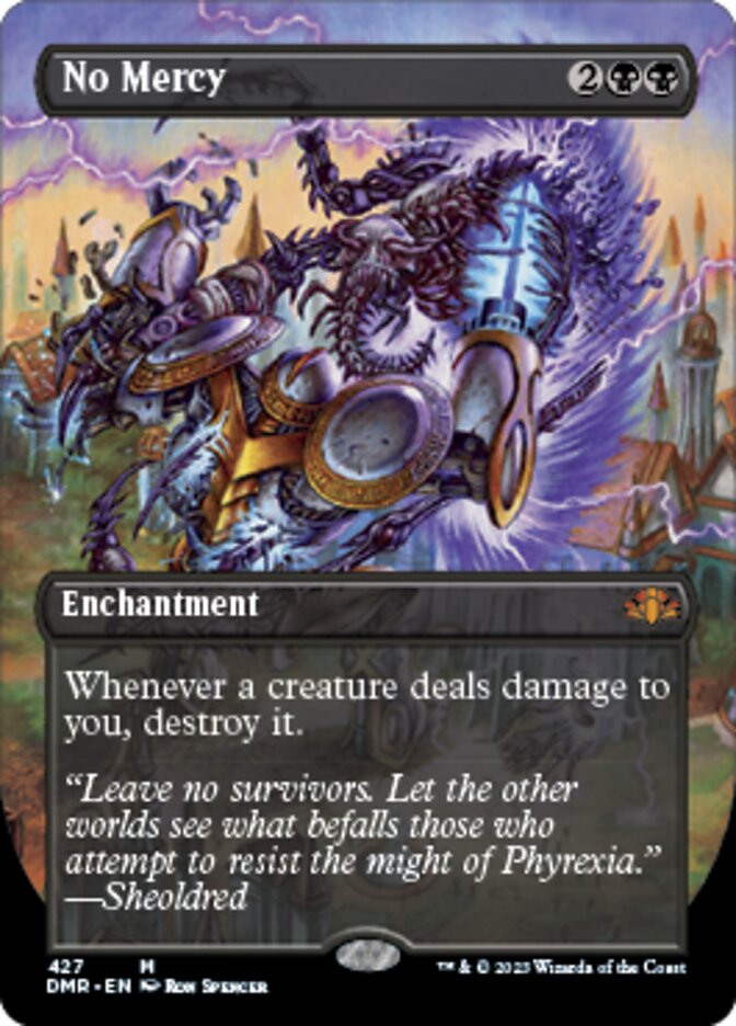 No Mercy (Borderless Alternate Art) [Dominaria Remastered] | Gate City Games LLC