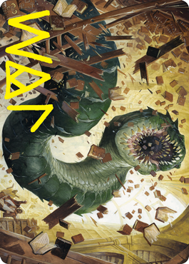 Bookwurm Art Card (Gold-Stamped Signature) [Strixhaven: School of Mages Art Series] | Gate City Games LLC