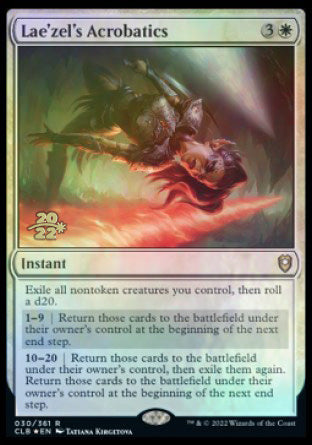 Lae'zel's Acrobatics [Commander Legends: Battle for Baldur's Gate Prerelease Promos] | Gate City Games LLC