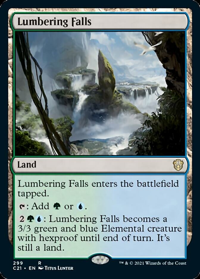 Lumbering Falls [Commander 2021] | Gate City Games LLC