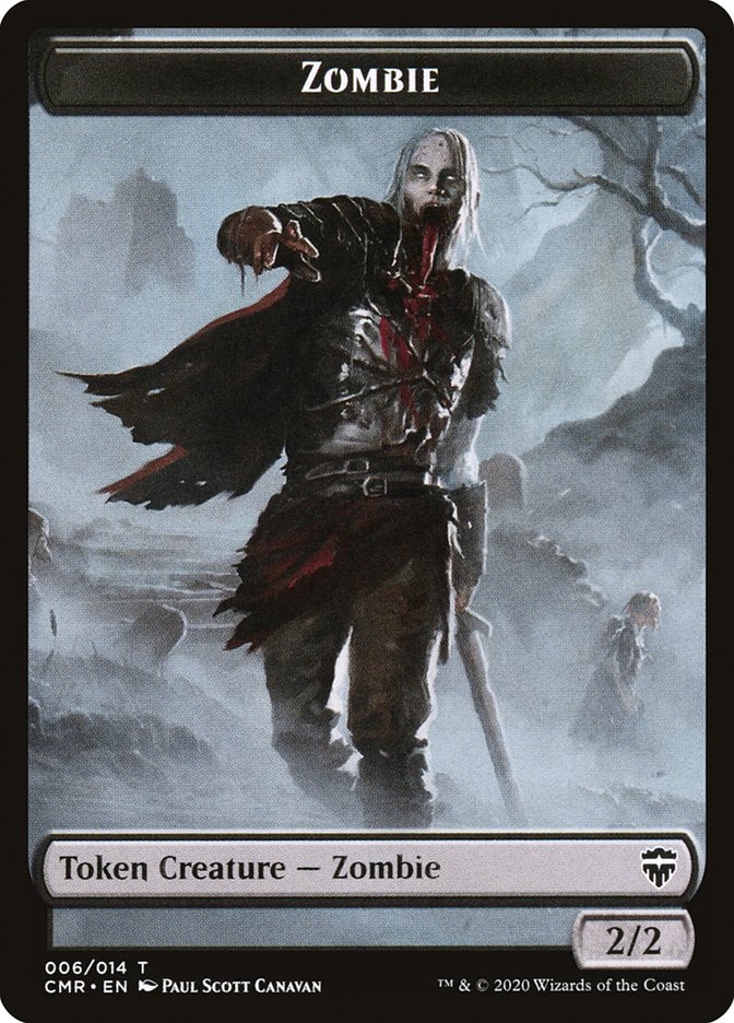 Salamander Warrior // Zombie Token [Commander Legends Tokens] | Gate City Games LLC