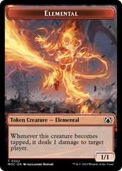 Elemental (22) // Faerie Double-Sided Token [March of the Machine Commander Tokens] | Gate City Games LLC