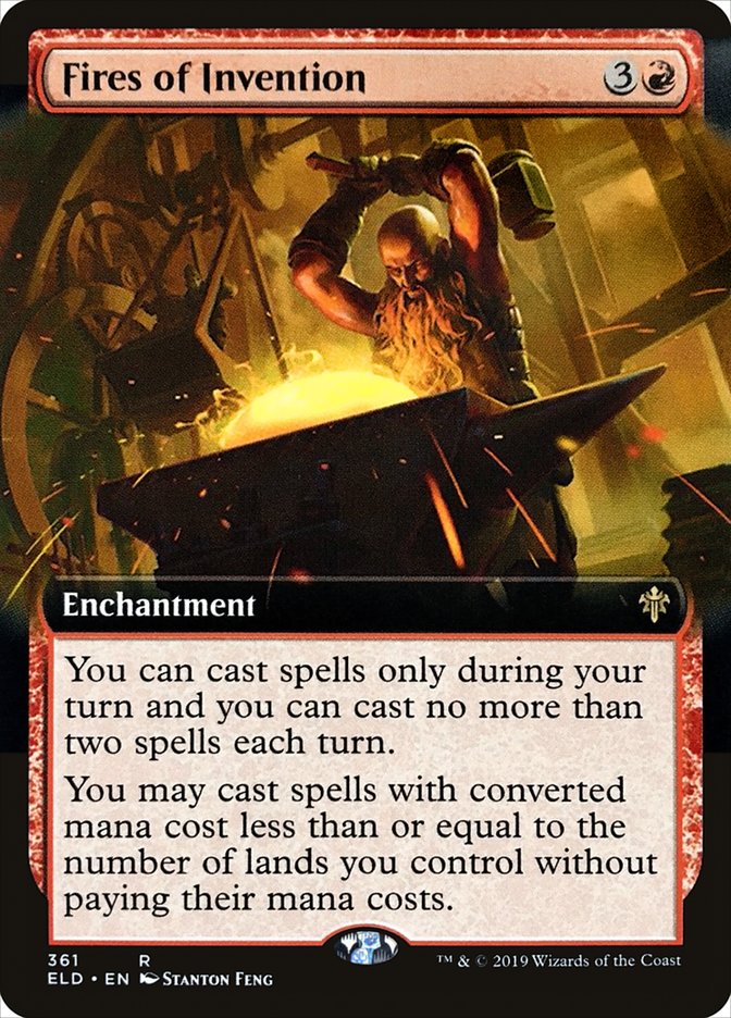 Fires of Invention (Extended Art) [Throne of Eldraine] | Gate City Games LLC