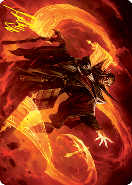 Plargg, Dean of Chaos Art Card (Gold-Stamped Signature) [Strixhaven: School of Mages Art Series] | Gate City Games LLC
