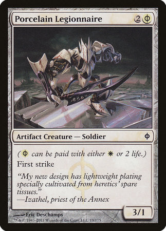 Porcelain Legionnaire [New Phyrexia] | Gate City Games LLC