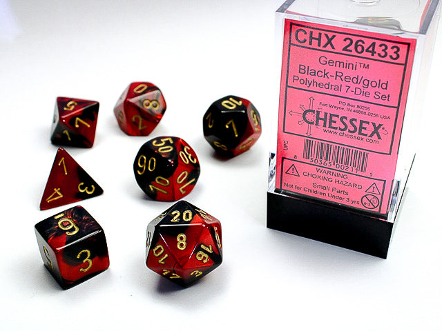 Chessex Gemini Polyhedral Dice Set | Gate City Games LLC