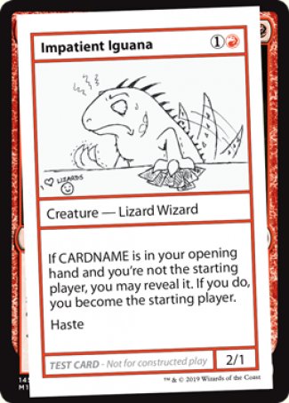 Impatient Iguana (2021 Edition) [Mystery Booster Playtest Cards] | Gate City Games LLC