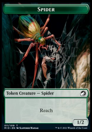 Beast (007) // Spider Double-sided Token [Innistrad: Midnight Hunt Commander] | Gate City Games LLC