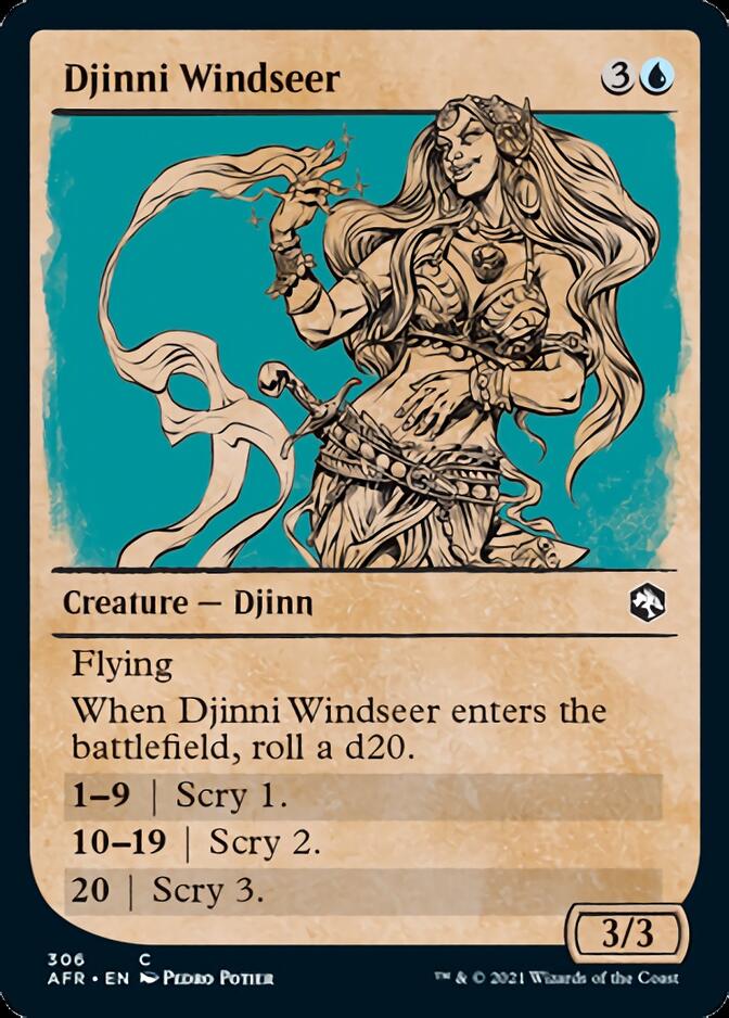Djinni Windseer (Showcase) [Dungeons & Dragons: Adventures in the Forgotten Realms] | Gate City Games LLC
