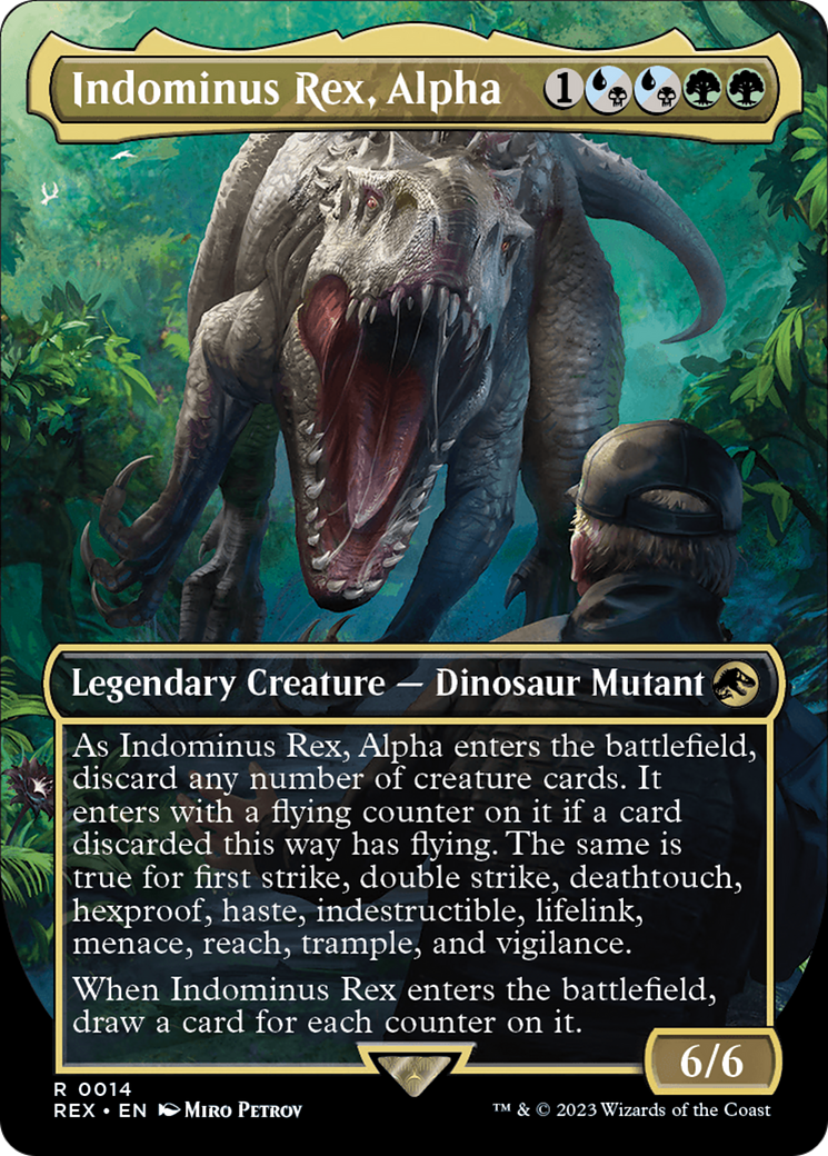 Indominus Rex, Alpha (Borderless) [Jurassic World Collection] | Gate City Games LLC