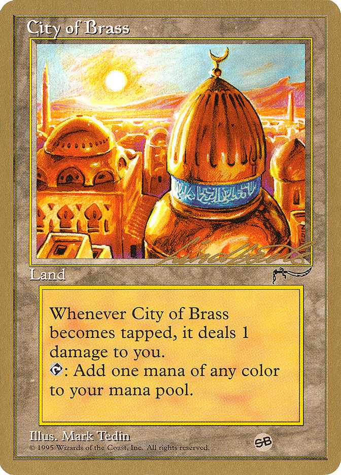 City of Brass (Leon Lindback) (SB) [Pro Tour Collector Set] | Gate City Games LLC