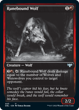 Runebound Wolf [Innistrad: Double Feature] | Gate City Games LLC