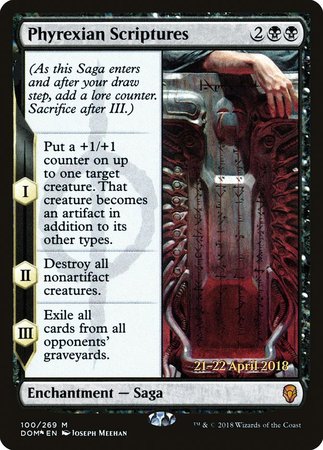 Phyrexian Scriptures [Dominaria Promos] | Gate City Games LLC