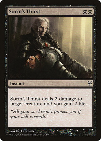 Sorin's Thirst [Duel Decks: Sorin vs. Tibalt] | Gate City Games LLC
