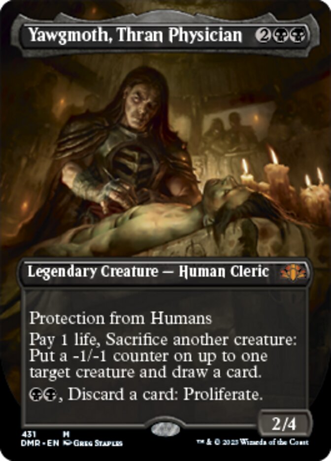 Yawgmoth, Thran Physician (Borderless Alternate Art) [Dominaria Remastered] | Gate City Games LLC