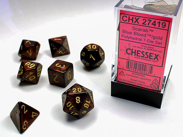 Chessex Gemini Polyhedral Dice Set | Gate City Games LLC