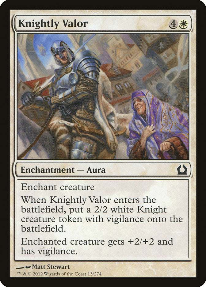 Knightly Valor [Return to Ravnica] | Gate City Games LLC