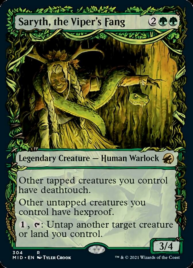 Saryth, the Viper's Fang (Showcase Equinox) [Innistrad: Midnight Hunt] | Gate City Games LLC