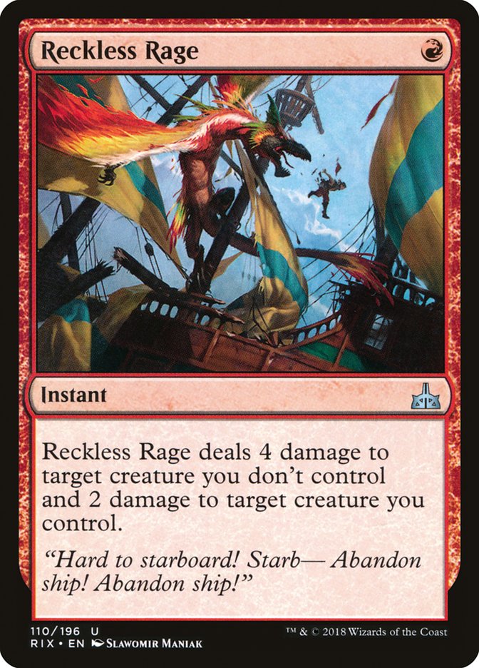 Reckless Rage [Rivals of Ixalan] | Gate City Games LLC