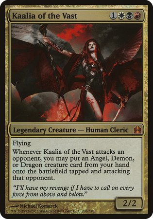 Kaalia of the Vast (Oversized) [Commander 2011 Oversized] | Gate City Games LLC