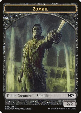 Zombie Token [Ravnica Allegiance Tokens] | Gate City Games LLC