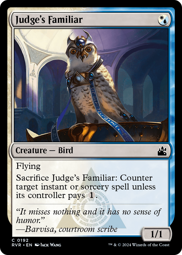 Judge's Familiar [Ravnica Remastered] | Gate City Games LLC