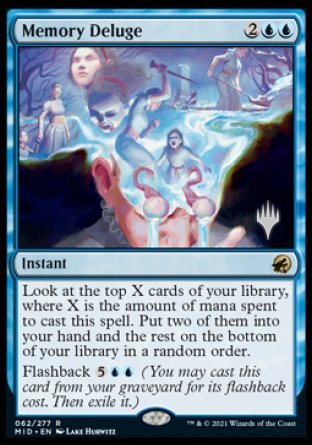 Memory Deluge (Promo Pack) [Innistrad: Midnight Hunt Promos] | Gate City Games LLC