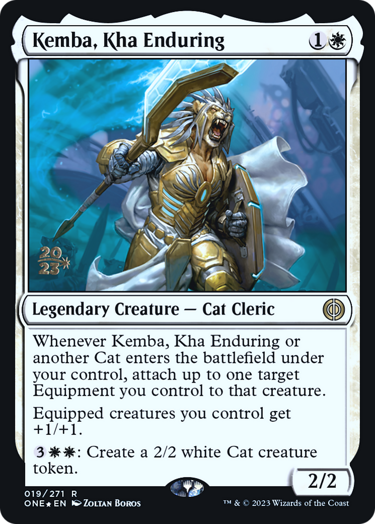 Kemba, Kha Enduring [Phyrexia: All Will Be One Prerelease Promos] | Gate City Games LLC