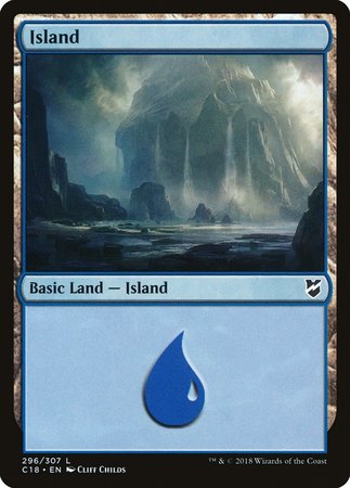Island (296) [Commander 2018] | Gate City Games LLC