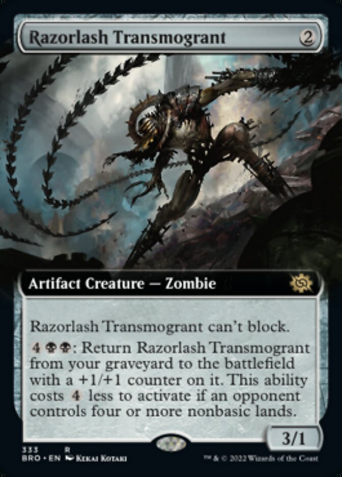 Razorlash Transmogrant (Extended Art) [The Brothers' War] | Gate City Games LLC