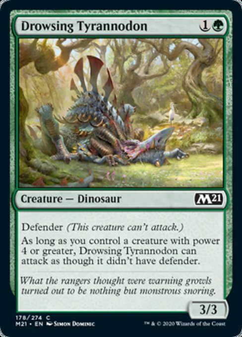 Drowsing Tyrannodon [Core Set 2021] | Gate City Games LLC