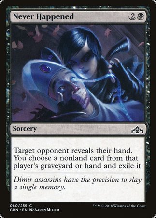 Never Happened [Guilds of Ravnica] | Gate City Games LLC