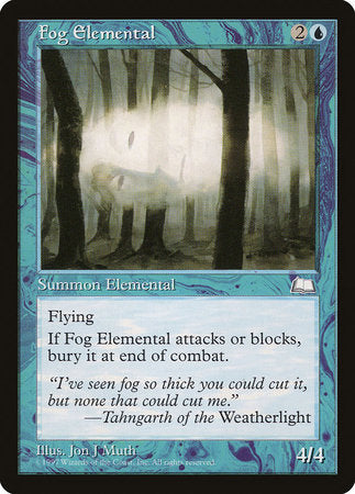 Fog Elemental [Weatherlight] | Gate City Games LLC