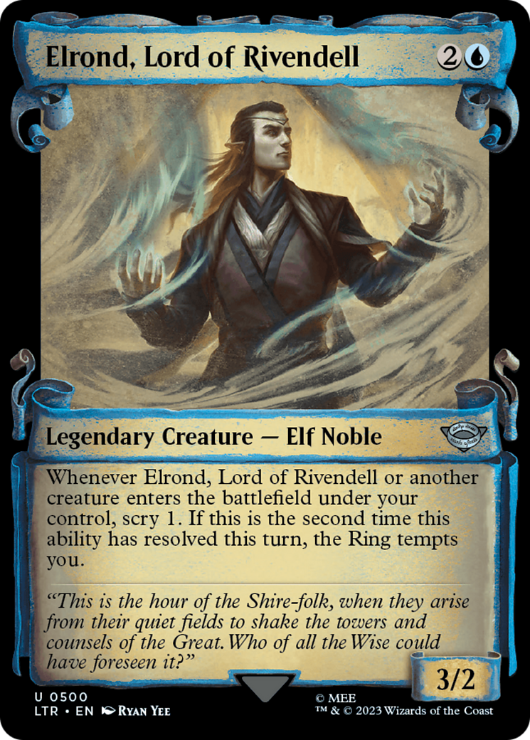 Elrond, Lord of Rivendell [The Lord of the Rings: Tales of Middle-Earth Showcase Scrolls] | Gate City Games LLC