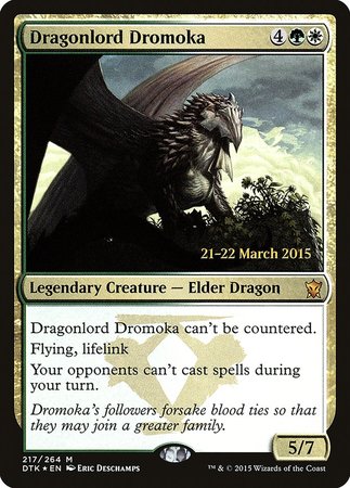 Dragonlord Dromoka [Dragons of Tarkir Promos] | Gate City Games LLC