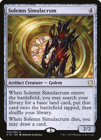 Solemn Simulacrum [Commander 2019] | Gate City Games LLC