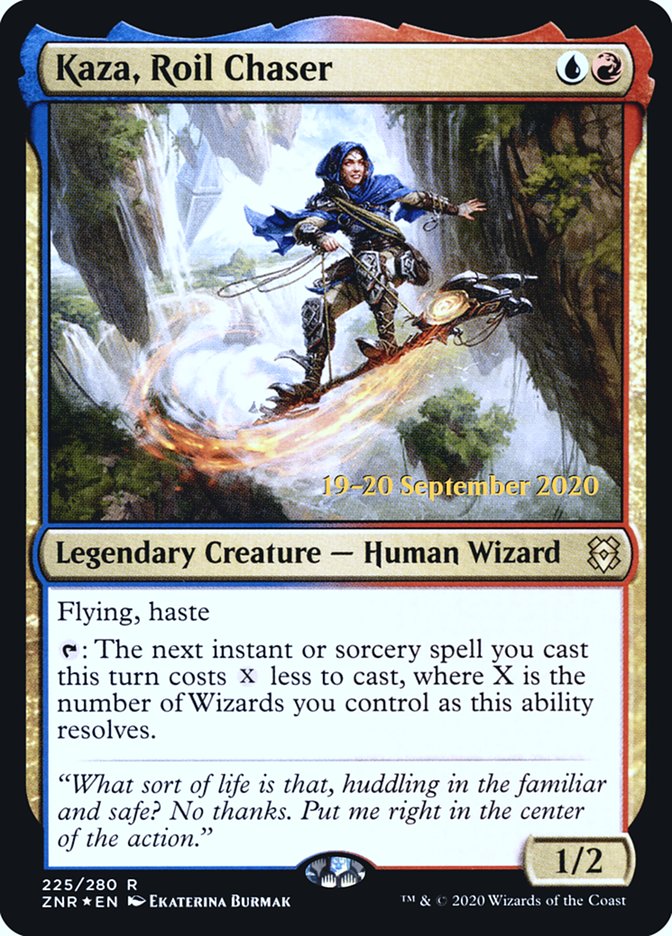 Kaza, Roil Chaser  [Zendikar Rising Prerelease Promos] | Gate City Games LLC