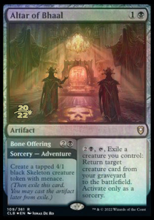 Altar of Bhaal // Bone Offering [Commander Legends: Battle for Baldur's Gate Prerelease Promos] | Gate City Games LLC