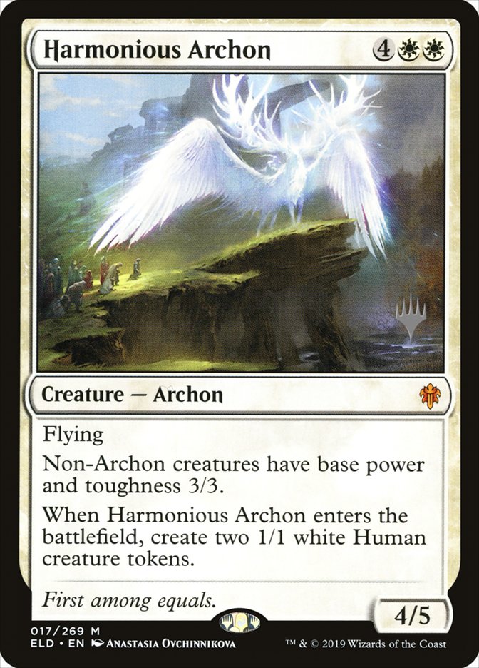 Harmonious Archon (Promo Pack) [Throne of Eldraine Promos] | Gate City Games LLC